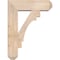 Ekena Millwork Merced Craftsman Smooth Bracket w/ Offset Brace, Douglas Fir, 7 1/2"W x 24"D x 32"H BKT0806X24X32MRC04SDF - alternate 2